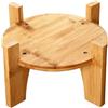 Xijobido Supporto Per Distributore Di Bevande - Base Rotonda in Legno,Porta Contenitore Acqua E Bevande - Per Eventi Catering Ristorante Matrimonio Buffet All Aperto Chiesa