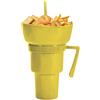 Generic Tazza per bevande e snack, tazza per bevande con ciotola per snack sulla parte superiore, contenitore per alimenti per bevande, per latte, tè, succo, caramelle, patatine, popcorn, frutta, scuola