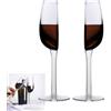 Generico Set Di 2 Bicchieri Da Vino Mezzo, Mezza tazzas Da Vino A Semicircolare, Bicchieri Da Champagne, Calici Da Vinos Moderni Mezzo Formato, Calici Vinos Divertenti Per Natale, Festività, Feste, Matrimoni