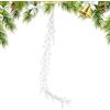 Generic Ghirlanda di cristalli - Ghirlanda di Natale con perline acriliche, 1,2 m, fili di ghirlanda di trasparente per decorazioni natalizie per matrimoni e albero di Natale