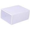 Baoblaze Scatole per Scarpe con Coperchi Contenitori Espositori Salvaspazio Multiuso per Scarpe Organizer Espositori per Sandali con Zeppa, Bianco