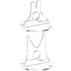 Generico Espositore In Acrilico | 2 Pezzi Porta Coltelli Antiscivolo - Ripiano Da Esposizione In Materiale Acrilico - Per Cucina Tavolo Stanza Scrivania Casa Toeletta Festa Collezione