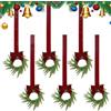Generic Piccola ghirlanda di Natale, 6 pezzi, decorazione natalizia artificiale, ghirlanda decorativa per finestre, per scale, ringhiere, camino, camera da letto, interni, esterni, cortile, portico, feste