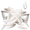 Generico Esca morbida, verme trota | Esche artificiali da pesca da 50 pezzi,Esche ed esche da pesca realistiche per acqua salata, trota, persico sole, spigola, luccio, acqua
