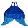 AsrMyjcx Monofin Allenamento Nuoto Fin Piscina Silicone Gomma Coda Sirena Supporto Tecnico Allenamento Adatto a Nuoto Piscina Fotografie Subacquee Attività Ricreative , Blu Iridescente , 42-44