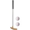 Generic Putter da golf in miniatura in metallo, gioco da tavolo con testa in lega di zinco, impugnatura comoda e albero antiruggine, include 2 palline da golf, per l'intrattenimento domestico e
