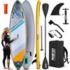 Neo-Sport Tavola da SUP Gonfiabile - 320 cm - Set di accessori - Zaino con pompa a mano Pagaia Leash - Aquasurf 10,6