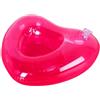 Qiwieod Portabicchieri Galleggiante - Tavolo Galleggiante in PVC Design Cuore | Portabirra gonfiabile galleggiante | per piscina, mare, lago, fiume, vasca idromassaggio, spa e attività acquatiche