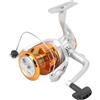 Vistreck Mulinello da Pesca Spinning con Nucleo in Metallo per Acqua Salata e Acqua Dolce con Design Cavo - Platino Oro NF5000