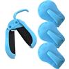 Generic Supporti elastici per canna da pesca, organizer per canna da pesca, 4 pezzi, per banche, rive, , piscine, ghiaccio, acqua salata, surf, viaggi