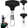 Generic Girelle per canna da pesca, 3 ganci per spinner, attrezzature e in acciaio per sport e attività all'aperto, pesce gatto