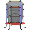 Ultrasport Trampolino Indoor Bambini Jumper 140cm, Trampolino Fitness e divertirsi per Bambini 3 Anni in su, può Utilizzare in Sicurezza Come Trampolino Camera Rivestimento Bordi e Rete, Rosso/Blu