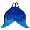 AsrMyjcx Monofin Allenamento Nuoto Fin Piscina Silicone Gomma Coda Sirena Supporto Tecnico Allenamento Adatto a Nuoto Piscina Fotografie Subacquee Attività Ricreative , Blu Iridescente , 30-33