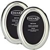 EDZARD Set di 2 mini cornici ovali per foto 5 x 7 cm, in argento placcato oro, anti-ossidazione, con retro in velluto, cornice portafoto da appoggiare