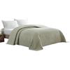 Beatrice Home Fashions - Copriletto in ciniglia, per Letto da Una Piazza e Mezza (Queen Size), Salvia