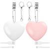 Generico 2 Pezzi Luce Tascabile Per Borsa, Love Wallet Tote Bag Touch Sensing Light, Luces Da Borsetta A Forma Di Cuore Attivata Al Tocco, Luce Per Borsa Ricaricabile, Regalo Per Famiglia, Fidanzata, Mamma