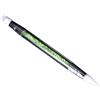 IWOWHERO Pennello per Nail Art in Silicone Testa Doppia per Intaglio Fiori, Strumento Professionale per Unghie Design Delicato e Manico in Acrilico Verde