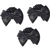 Beavorty Cerchietto per Chignon e Set da 3 Pezzi Rete Elastica e Fermaglio per Donne e Ragazze Nero Accessorio per Lavoro e Feste