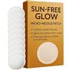 Generico Sun-Free Glow Micro-Needle Tanning Patches, Cerotti Autoabbronzanti Per Un'abbronzatura Senza Sole,per Esaltare Il Tonalità Naturale Della Pelle, Adatti A Tutti I Tipi Di Pelle