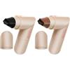 Generico Timbri per Eyeliner a Doppia Testa - 2 Pezzi Timbri Rotanti per Eyeliner | Timbris Eyeliners ad ala per Occhi di Gatto | 2ml Eyeliners Resistente all Smudge | Naturale, Persistente, Asciugatura Rapida