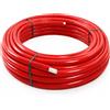 Plastica Alfa Tubo Multistrato PEXb-Al-PEXb da 14X2 Coibentato Rosso mt. 50