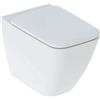 Geberit Vaso Geberit iCon Square a Terra Filo Parete Rimfree con Sedile Soft Close - 500.825.00.1