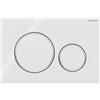 Geberit Placca di Comando Sigma 20 Round Bianca/Cromo per Cassetta Geberit - 115.882.KJ.1