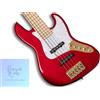 Swing Guitars Jazz Deluxe 5 Candy Apple Red basso elettrico nuovo