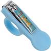 TOYANDONA Acciaio Tagliaunghie al Pieghevole Carbonio, Neonati e Bambini | Plastica Resistente, Rifinitura Cuticole e Unghie, Formato Mini, Azzurro Chiaro, per Cura Quotidiana
