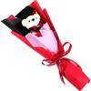 Warmhm Bouquet di Laurea con Orsetto Dottore Decorazione Unica per Feste di Laurea Creativo e Accessorio Fotografico Morbida Rossa