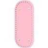 VILLFUL Fondo Borsa in Pu Ovale 22x10 Cm Rosa per Borse Fai da Te da Donna, Base Inferiore Resistente per Accessori Artigianali e Protezione Fondo Borse Uncinetto
