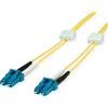 EasyLan Cavo patch EasyLan in fibra ottica LED duplex 9/125µm OS2, LC/LC, giallo, 2 m