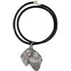 Art-Dog Černý terrier russo: collana con ciondolo a forma di cane, realizzata in argento sterling, perfetta per gli amanti dei cani, un gioiello unico della marca Art-Dog