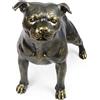 Art-Dog Bulldog inglese dello Staffordshire - Scultura di un cane in dimensioni naturali, scala 1:1, scultura per il giardino di Art-Dog