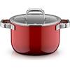 WMF Fusiontec Mineral Pro, Kochtopf mit Deckel, 20 cm, Passion Red 3201114099 4000530759948