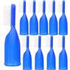 TOPPERFUN Set 10 Mini Spazzolini da Denti a Dito Setole Morbide, Portatili e Sicuri per Uso in Carcere e Igiene Orale da Viaggio