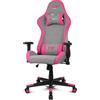 DRIFT GAMING DR90 - Sedia gaming ergonomica con poggiatesta e supporto lombare, schienale reclinabile a 135°, braccioli 2D regolabili, tessuto traspirante, base in nylon e pistone a gas, Grigio/Rosa