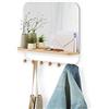 Umbra Estique Specchio con Ganci, Bianco