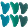 BCOATH Tavole Raschianti a Forma di Cuore Accessori per Massaggio Collo Set 6 Pezzi in Resina per Massaggio Occhi e Viso Adatti per Principianti