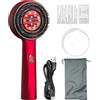 Zfyauhm Massaggiatore per capelli a luce rossa Massaggiatore elettrico per cuoio capelluto Pettine Massaggiatore portatile senza fili Spazzola massaggiante pettine per stimolare la crescita dei