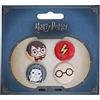 Harry Potter Harry and Hedwig Badge Set, Standard, Multicolour