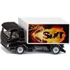 Siku 1107, Camion con Vano di Carico Sixt, Camion Giocattolo, Metallo,Plastica, Nero,Bianco, Portellone Posteriore Apribile, Fantasia con Drago