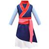 Lito Angels Children's Apparel Lito Angels Costume Guerriera Cinese Bambina, Blu, 10-12 Anni, 152