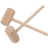 WHAMVOX 12 Pezzi Mini Martelli in Legno Massello, Martello Giocattolo Educativo da Colpire Manico, Set di Martelli in Legno per Sviluppo Coordinazione Occhio-Mano e Destrezza,