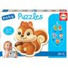 Educa - Baby Puzzles | Animali | Set di 5 Puzzle Progressivi per Bambini | +24 Mesi (13473)