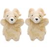 Toyvian Puppet Capra 2 Pz Burattino Di Capra Burattino a Mano Per Bambini Giocattolo Marionetta Interattiva Marionette Da Dito Animali Peluches Bambino Che Fa i Primi Passi Bambola Mobile Cotone Pp