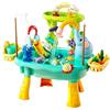 Generico Tavolo d'Acqua con Pompa Elettrica - Gioco Da Spiaggia Estivo | Giocattolo Acquatico Da Esterno | Per Bambini Età Prescolare Giardino Terrazza Spiaggia Campeggio Asilo Casa Bagno Sala Giochi Vacanza C