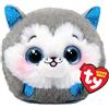 Ty Beanie Balls Slush l'Husky con gli Occhioni Azzurri Glitter, Animaletti di Peluche Morbidi e Tondi da Collezionare 8 cm T42539