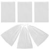 Generico Set da 6 Dust Bag per Borsa Non Tessuto Bianco, Organizer Pieghevoli e Riutilizzabili per Stivali e Scarpe da Viaggio, per Riporre e Proteggere