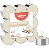Bolsius True Scents Tealights Profumati in Aluminium Cup - Fragranza Vaniglia - Set di 18 Pezzi - Colore Crema - Lunga Durata di 4 Ore - Candele Decorative - Cera - Senza Fumo - Valentino